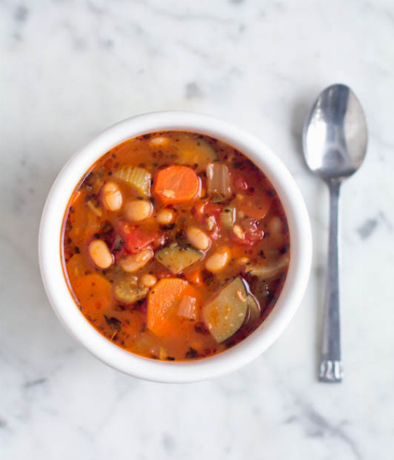 Recipe For Easy Vegetable and Canellini Bean Soup