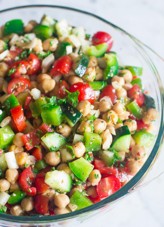 Recipe For 5 Minute Chopped Chickpea Salad
