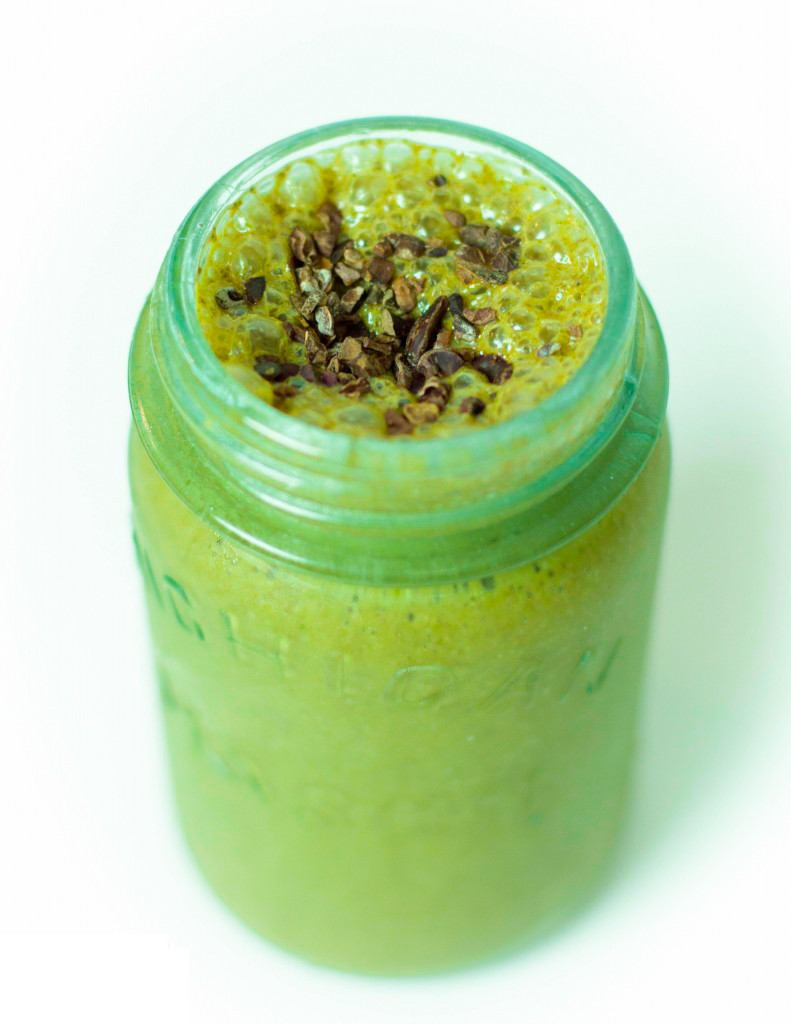 Recipe For Raw Mint Chocolate Chip Smoothie