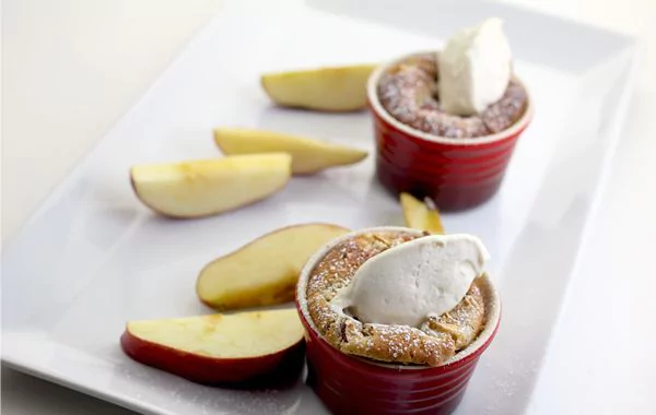 Apple Hazelnut Cake Recipe (Eggless Dessert)