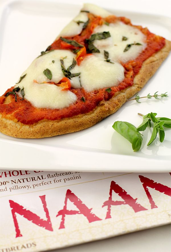 Grilled Naan Margherita Pizza Recipe