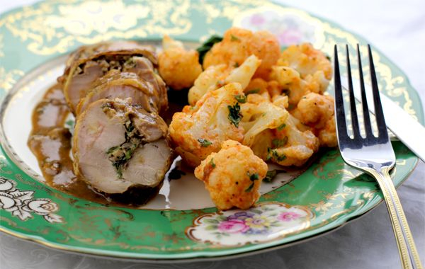 Recipe For Chicken Roulade Stuffed with Morel Mushrooms and Chestnuts