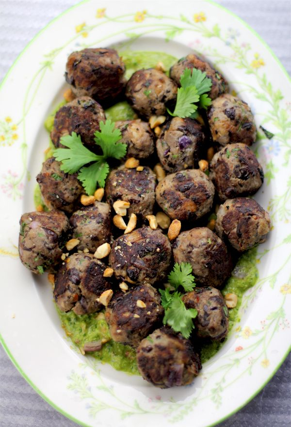 Asian-Inspired Bison Meatball Appetizer Recipe