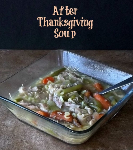 After Thanksgiving Turkey Soup