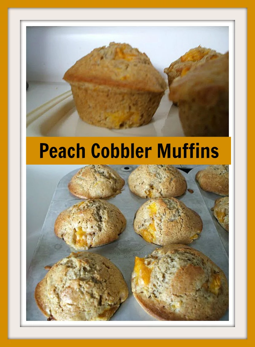 Recipe For Peach Cobbler in a Muffin