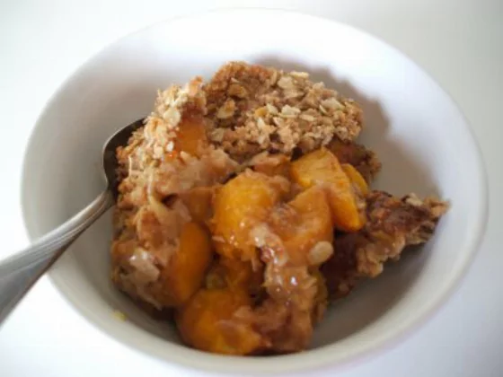 Recipe For Peach Crisp with Fructose