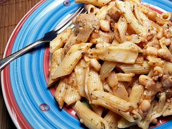 Recipe For Sausage, Beans and Pasta