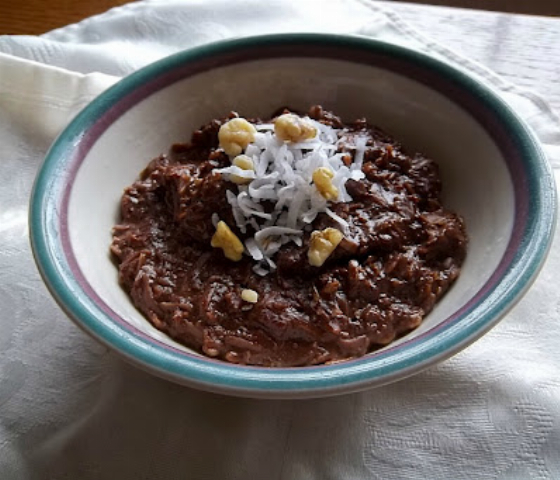 Recipe For German Chocolate Breakfast Oatmeal