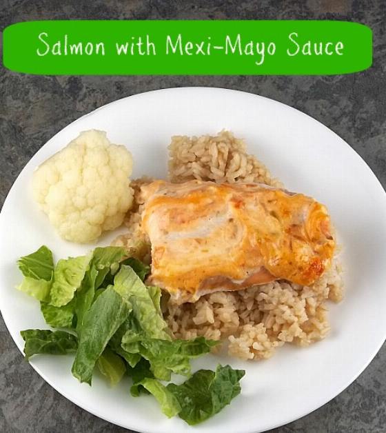 Recipe For Salmon with Mexi-Mayo Sauce