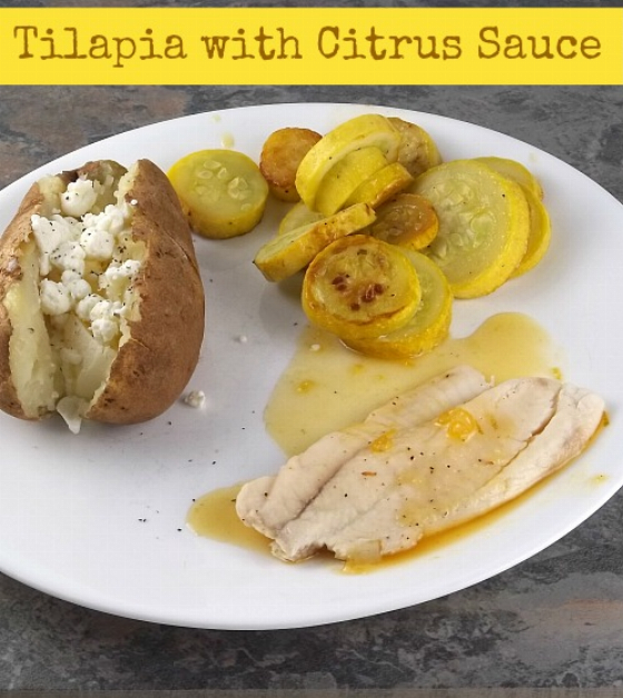 Recipe For Tilapia with Citrus Ginger Sauce