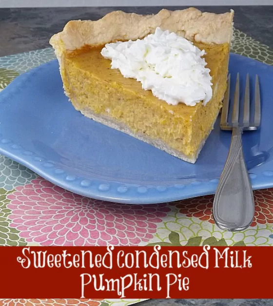 Recipe For Sweetened Condensed Milk Pumpkin Pie