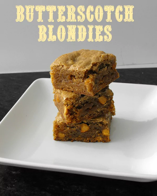 Recipe For Butterscotch Blondies