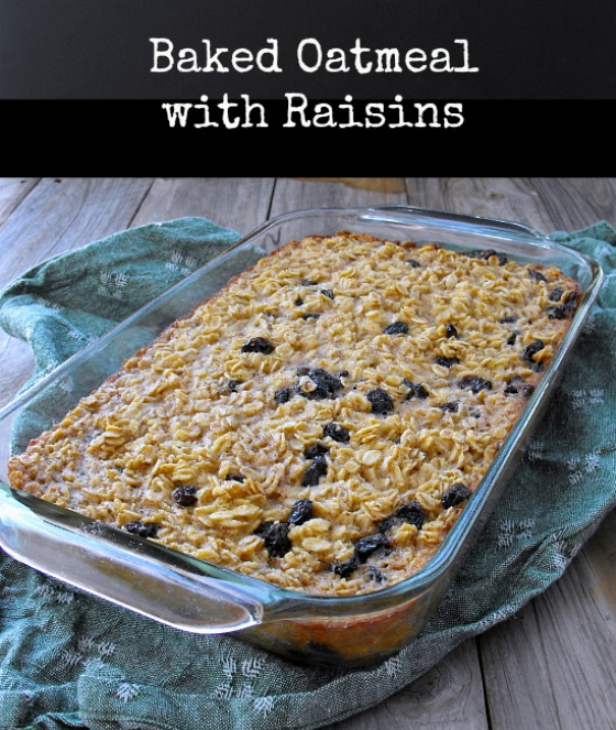 Recipe For Baked Oatmeal