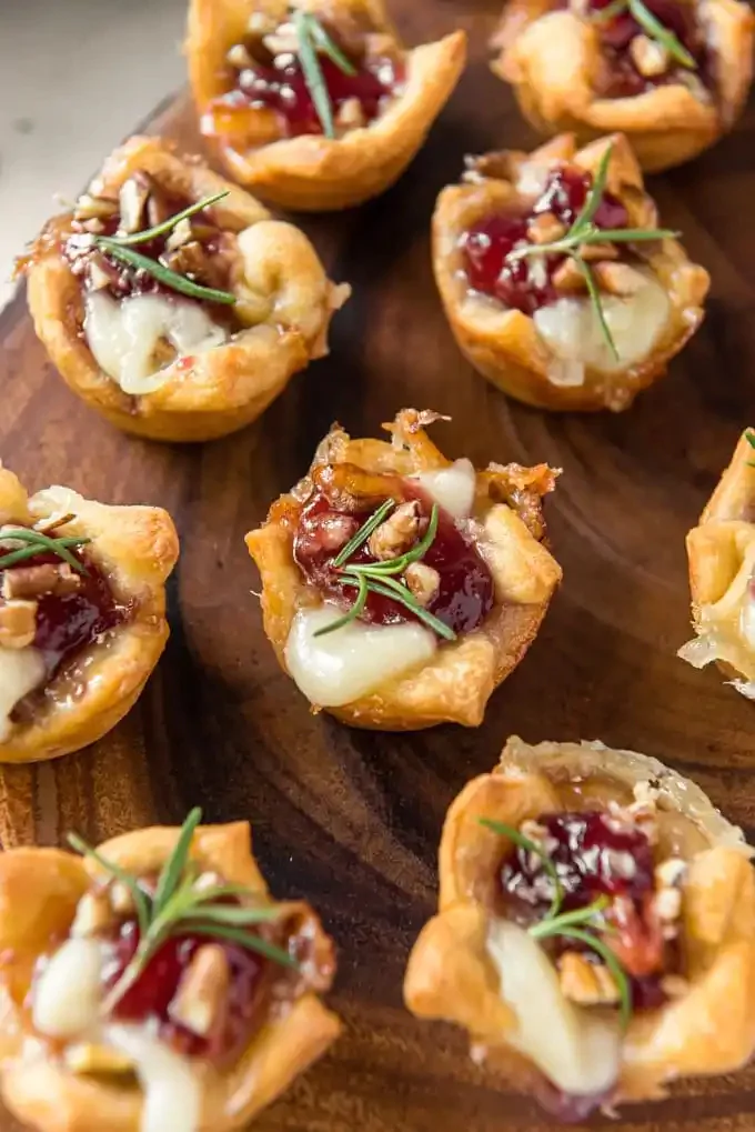 Baked Brie Bites in Four Flavors