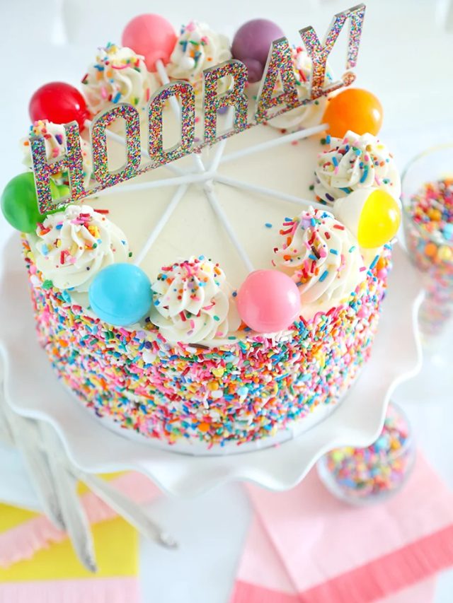 Rainbow Sprinkle Cake Food