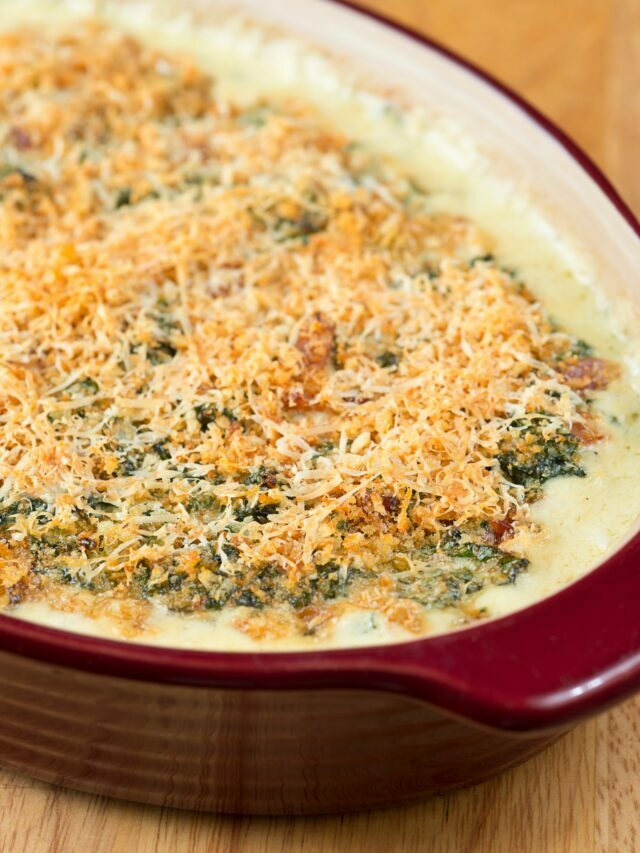 Easy Spinach Casserole Recipe Food   Cropped Easy Spinach Casserole Recipe 640x853 